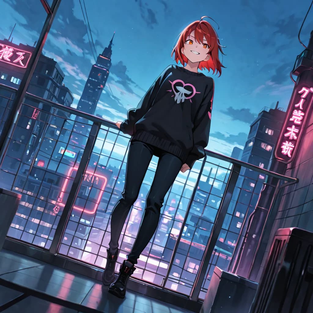 AI-generated anime character