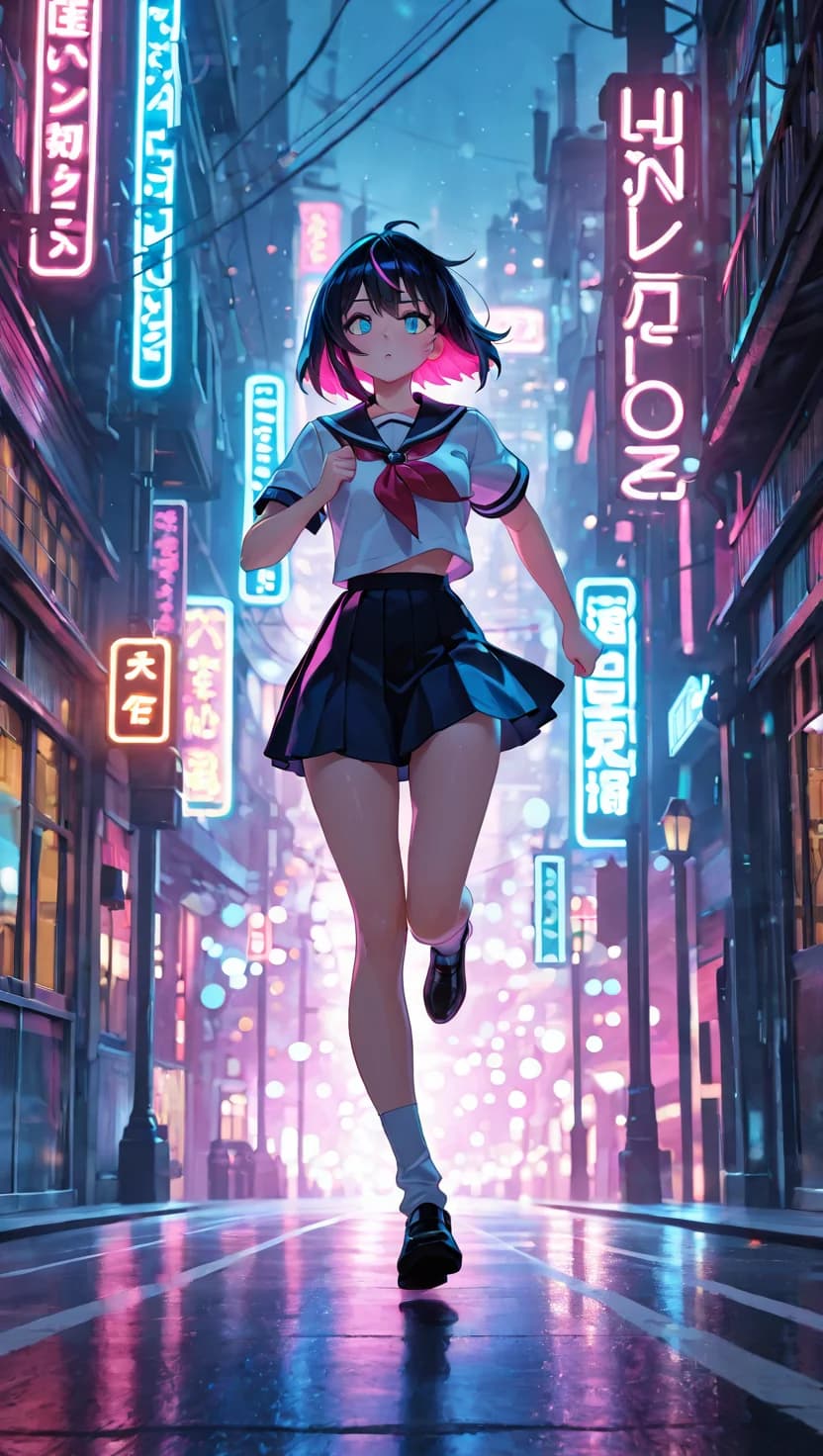 AI-generated anime character