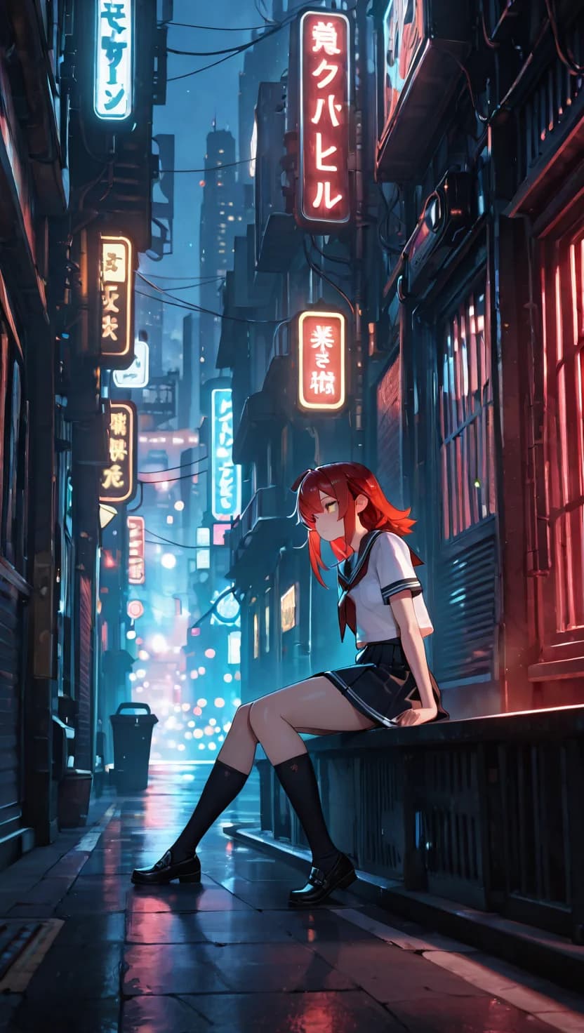 AI-generated anime character