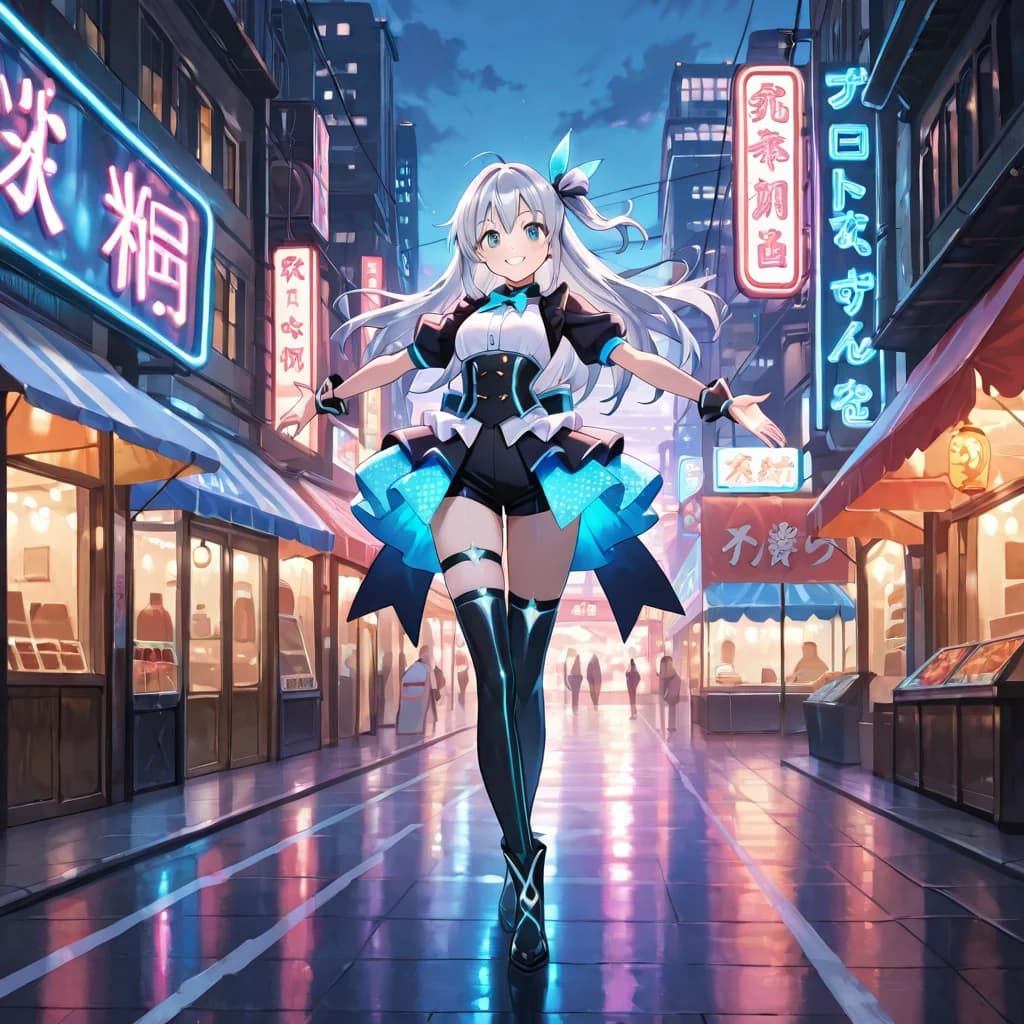 AI-generated anime character